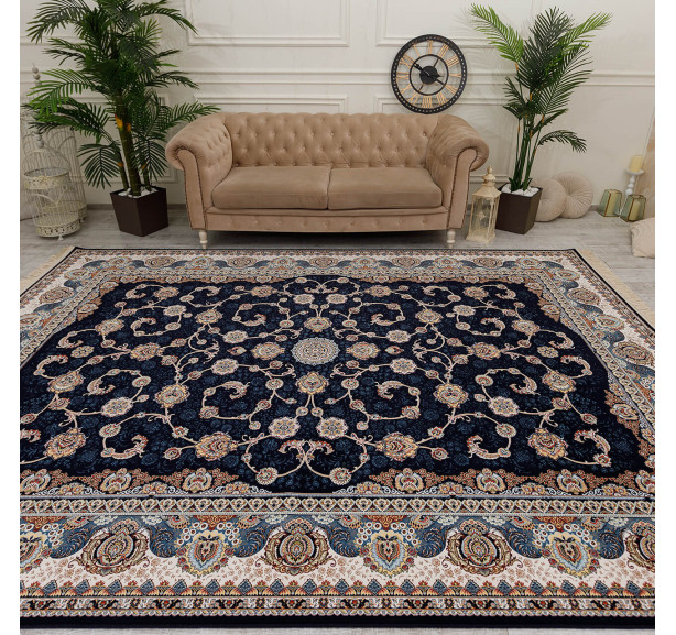 Ковер Halif 3830 hb navy - Фото 9