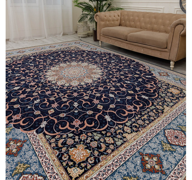 Ковер Halif 4180 hb navy - Фото 17