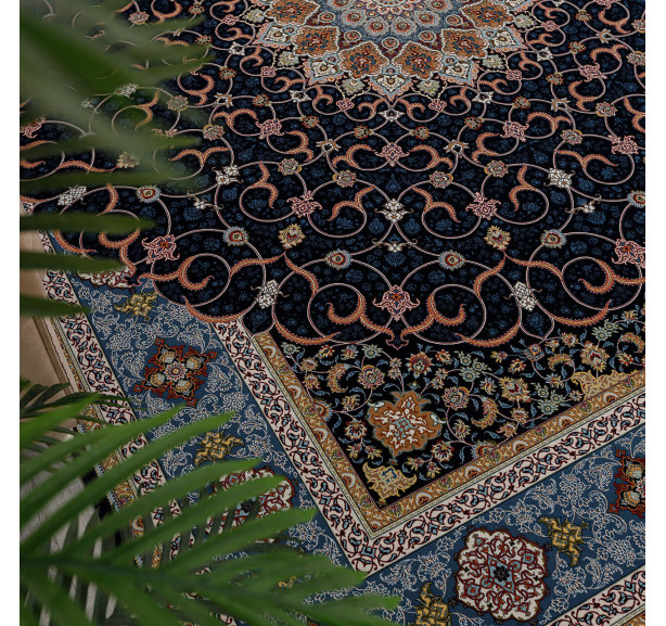 Ковер Halif 4180 hb navy - Фото 18