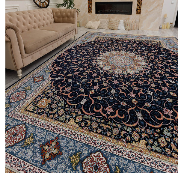 Ковер Halif 4180 hb navy - Фото 14