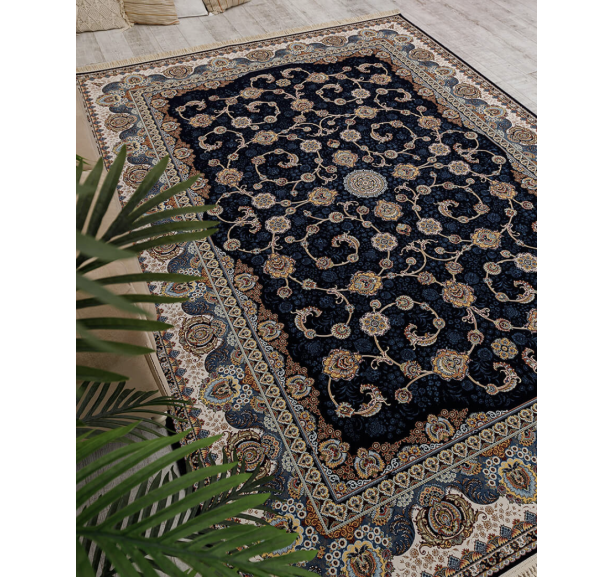 Ковер Halif 3830 hb navy - Фото 1