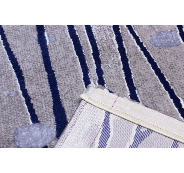 Ковер Vogue 9896A D BEIGE-NAVY - Фото 4