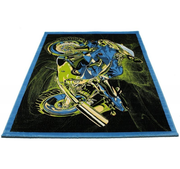 Ковер Super Elmas 7958A black-blue - Фото 4