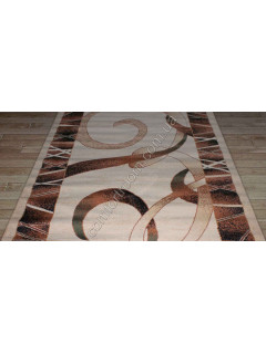 Килимова доріжка Tutku 6449-IVORY-BROWN